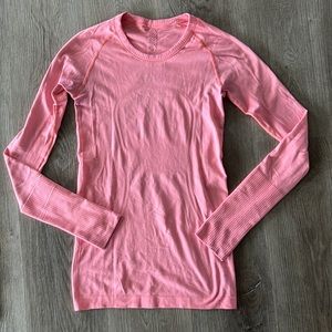 Lulu lemon pink long sleeve